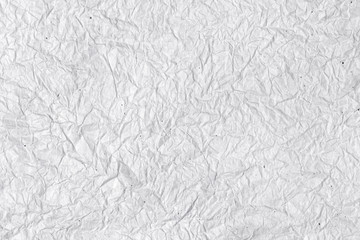 Crumpled white paper background