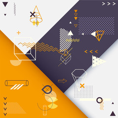 Abstract background with geometric shapes