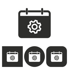 Planning calendar - vector icon.