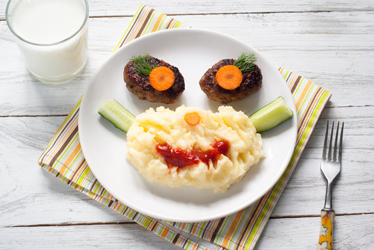 Child food.
