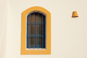 Obraz premium Nice windows on Mediterranean house in Spain