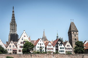 Fototapeta premium Stadt tag und Nacht