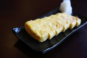 Tamagoyaki sweet omelette Japanese food