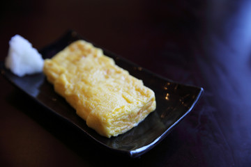 Tamagoyaki sweet omelette Japanese food
