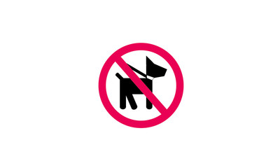 No dogs sign ban