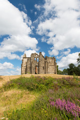 Broken chapel on mountain