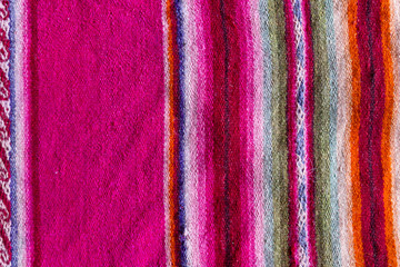 Andean textile in alpaca and sheet wool - 126092425