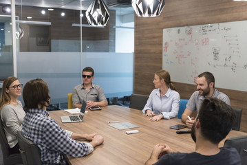 startup business team on meeting