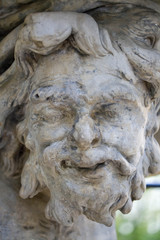 Face of a satyr man