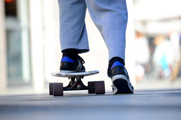 Fototapeta na wymiar Close up of skaters board