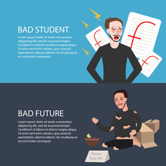 bad pupil employee best get F thumbs down future