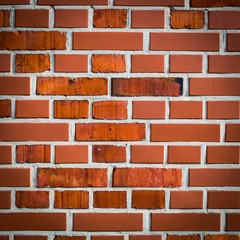 Red bricks wall background