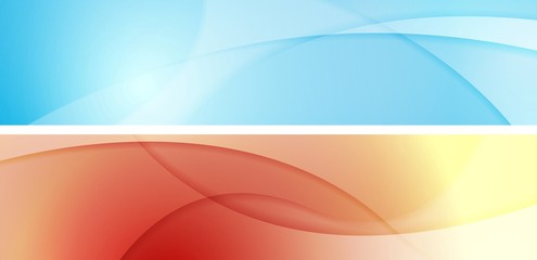 Abstract wavy banners vector background