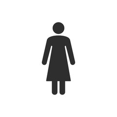 Woman - vector icon.