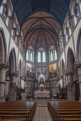 Fototapeta na wymiar Church bench, York, England 