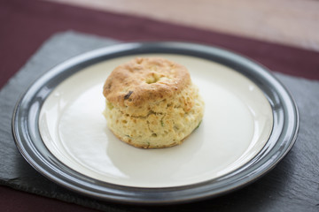 A single cheese scone