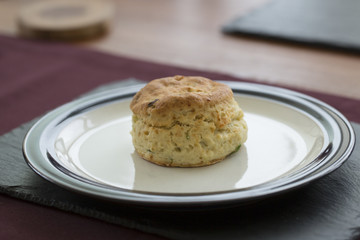 A single cheese scone
