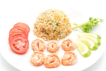 fried rice with shrimps