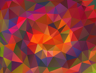 Abstract polygonal colorful triangle background