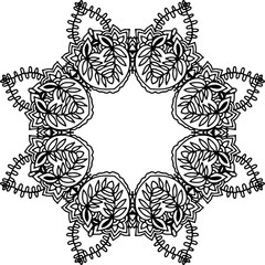 Black and white frame