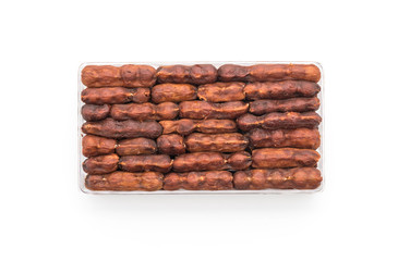 fresh sweet tamarind on white