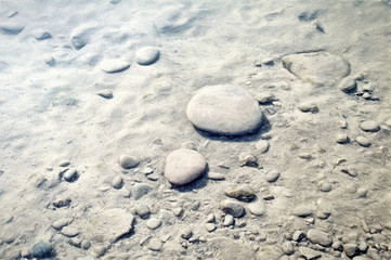 Fototapeta na wymiar stone covered ground