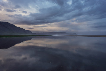 reflection of the mountain