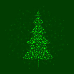 Christmas tree illustration