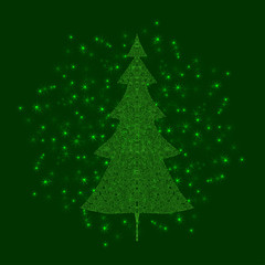 Christmas tree illustration