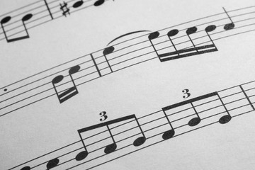 Fototapeta premium Music sheet background