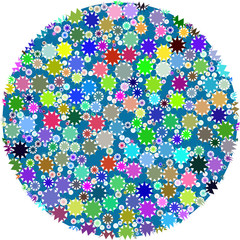 Colorful abstract mandala