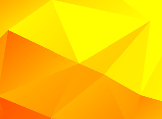 Abstract polygonal yellow vector background