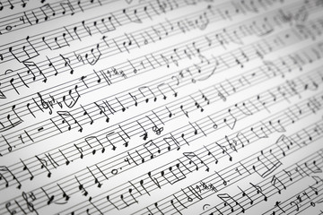 Musiknoten - closeup