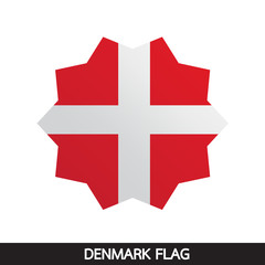 Obraz premium Denmark flag design illustration