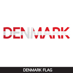 Denmark flag design illustration