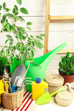 composition of garden tools