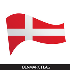 Denmark flag design illustration