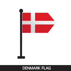 Denmark flag design illustration