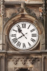 Fototapeta na wymiar Old clock on a tower