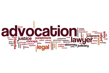 Advocation word cloud