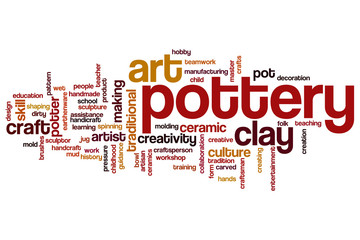 Fototapeta premium Pottery word cloud