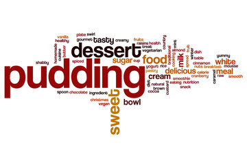 Pudding word cloud
