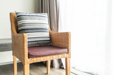 Beautiful luxury pillow on sofa decoration in livingroom interio