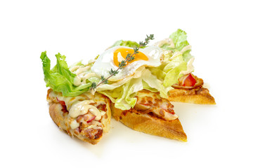 breakfast with fried eggs
