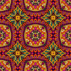 vector festive floral seamless pattern