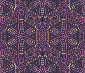 Abstract geometric mosaic seamless pattern 