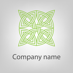 Obraz premium Vector logo illustration - abstract orientaldesign element. Logotype template for branding and corporate design