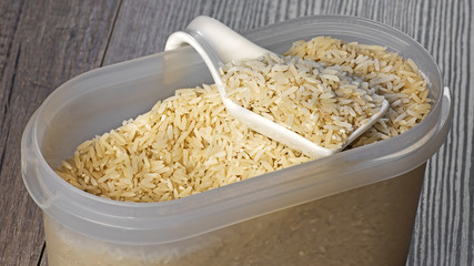 récipient de riz complet