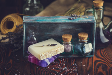 Lavender soap and sea salt