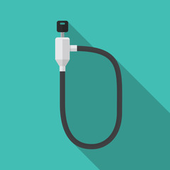 Lock for bicycle icon vector flat design.